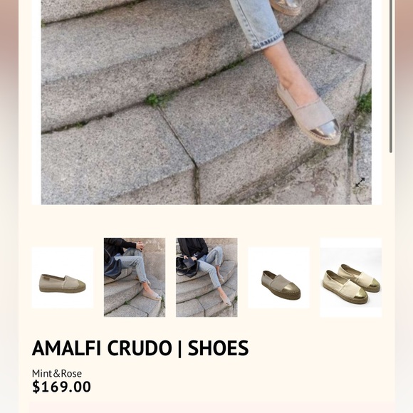 Mint&rose amalfi Crudo shoes women 36 - Picture 7 of 8